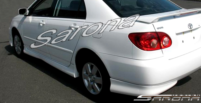 Custom Toyota Corolla  Sedan Side Skirts (2003 - 2004) - $375.00 (Part #TY-017-SS)